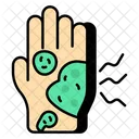 Dirty Hand Contaminated Hand Hand Germs Icon