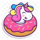 Unicorn Donut  Icon