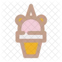 Unicorn ice cream  Icône