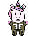 Unicornio Esqueleto Boo Ícone