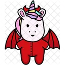 Unicornio Diablo Mal Icono