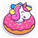 Donut unicornio  Icono