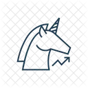 Unicornio Negocios Millones Icono