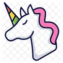 Cabeza De Unicornio Unicornio Inicio Icono