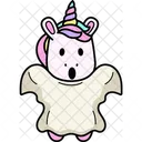 Unicornio Abucheo Fantasma Icono