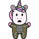 Unicornio Esqueleto Abucheo Icono