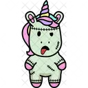 Unicornio Zombie Muerte Icono