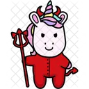 Unicornio Mal Lanza Icono