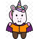 Unicornio Vampiro Capa Icono
