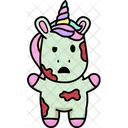 Unicornio Zombi Herida Icono