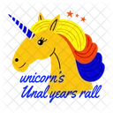 Personagem Unicornio Fantasia Conto De Fadas Ícone