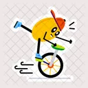 Unicycle Monowheel Monocycle Icon
