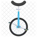 Unicycle Circus Element Wheel Bike Icon