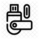 Flash Almacenamiento Datos Icono