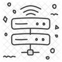 Rede De Banco De Dados Unidade De Rede Rede Sem Fio Ícone