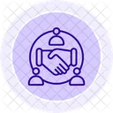 Unified Partnership Line Icon Icon