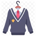 Uniforme Educacion Estudiante Icono