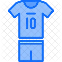 Uniforme de futbol  Icono