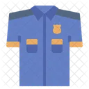 Uniforme De Policia Camisa Uniforme Icon