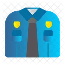 Uniforme De Policia Cabeza Ley Icono