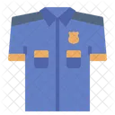 Uniforme Policial Camisa Uniforme Ícone