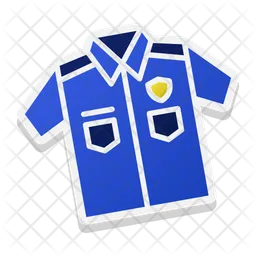 Uniforme policial  Ícone