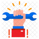 Union Wrench Hand Icon