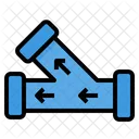 Cruce Agua Sistema Icono
