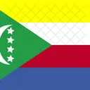 Union Of The Comoros Flag Country Icono