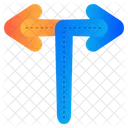 Cruce En T Cruce Flechas Icono