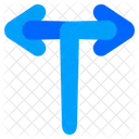 Cruce En T Cruce Flechas Icono