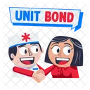 Unit Bond Handshake Friendship Icon