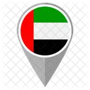 United Emirates Arab Country Location Location Icon