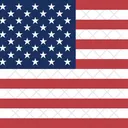 United States Of America Flag Country 아이콘