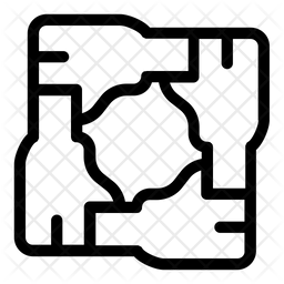 Unity Icon - Download in Line Style