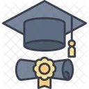 Universitat Diplom Doktorhut Symbol
