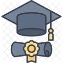 University Diploma Mortarboard Icon