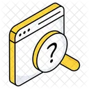 Search Query Unknown Research Question Analysis Icon