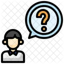 Unknown Businessman Question Curious Icon