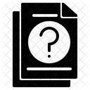 Unknown File No Data Unknown Question Question Mark Icône