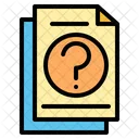 Unknown File No Data Unknown Question Question Mark Icône