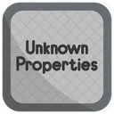 Unknown Properties Chemistry Periodic Table Icon