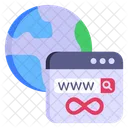 Unlimited Domain Unlimited Browsing Bandwidth Data Icon
