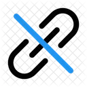 Unlink Chain Connection Icon