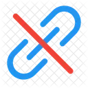 Unlink Hyperlink Chain Icon