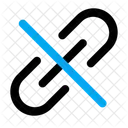 Unlink Hyperlink Chain Icon