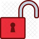 Unlock Lock Safety Icon