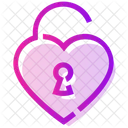Valentine Day Heart Unlock Icon