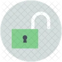 Unlock Padlock Protection Icon