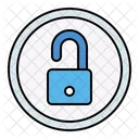 Unlock Unsecure Button Icon